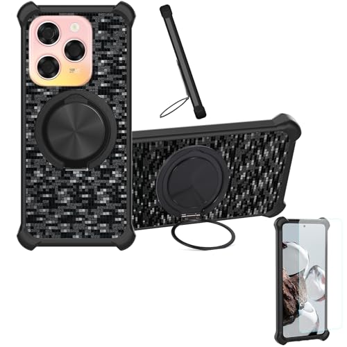 �Ή� Coolpad X100 K15 �P�[�X Phone Case [1�� 9H+�d�x���� �K���X�t�B����][360°��]���X�^���h�A�}�O�l�b�g��]CX-11-HEI