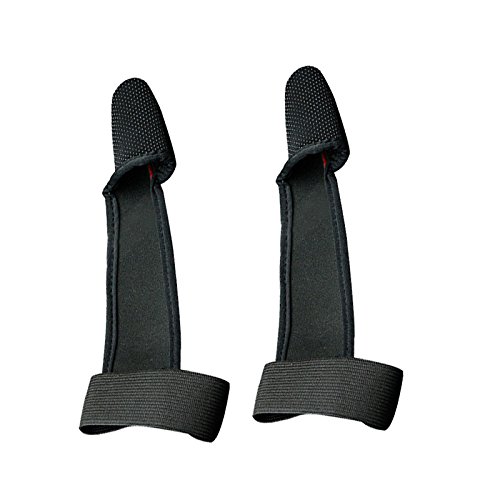 Futaba Non Slip Single Finger Protector Glove for Fishing - Pack of 2 - Black
