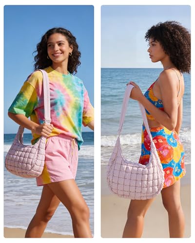 Image of BAGSMART Quilted Crossbody Bags for Women Lightweight Puffer Purse Shoulder Hobo Bag for Daily Use Travel Essentials