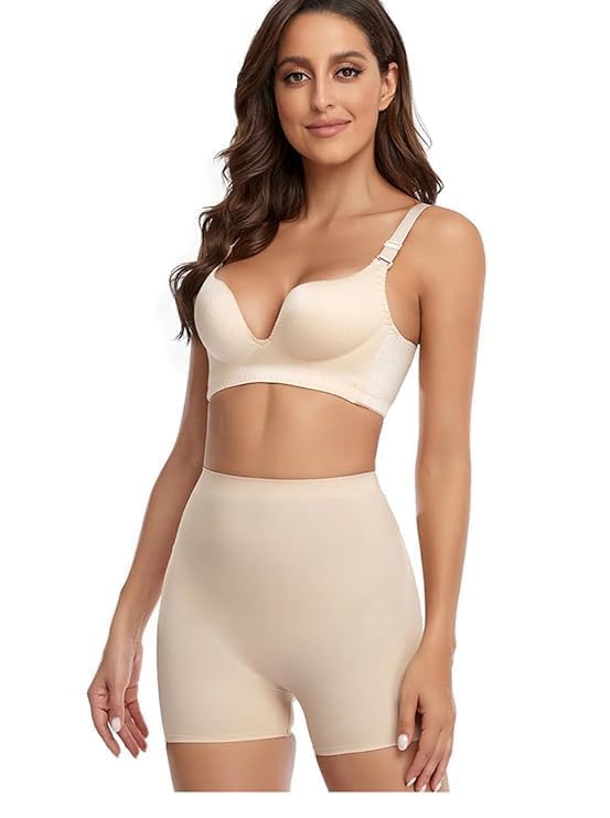 Pitrukrupa Enterprise Butt Lifter Padded Panties,Butt Hip Enhancer Padded Nylon and Spandex Push Up Panties Inbuilt Non Remove Sponge Pads Men Women Unisex (Beige, Large) - Image 3 thumbnail