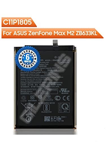 Image of Original C11P1805 Battery for Asus Zenfone Max M2 ZB632KL ZB633KL Battery with 6 Month Warranty **** (P267)