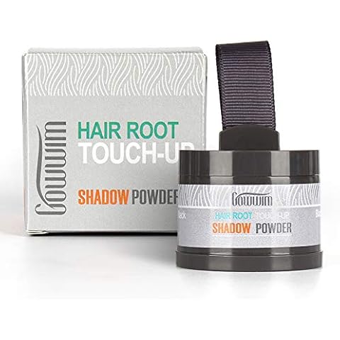 gowwim Root Touch Up, Hair Powder for Instantly Concealing Hair Loss, Receding Hairline & Beard, Eyebrow Powder, 0.14oz/4g Cover