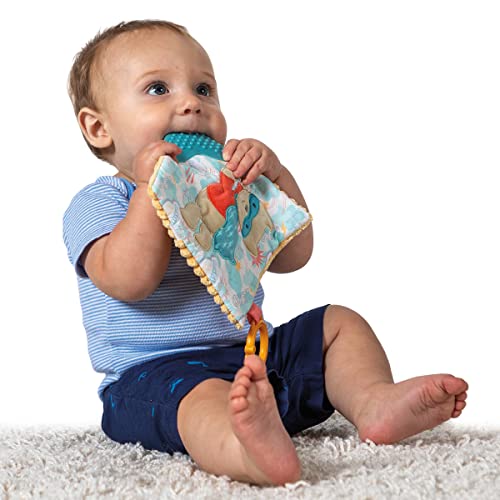 Image of Mary Meyer Crinkle Teether Toy with Baby Paper and Squeaker, 6 x 6-Inches, Lil' Hero