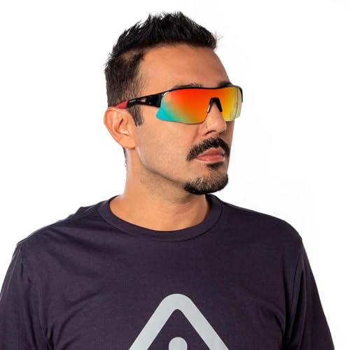 Óculos Esportivo Proteção Uv 400 Tarik Preto Alma Genius