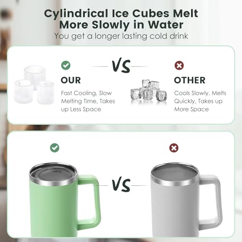 Molde de hielo para vaso Stanley de 40Oz, silicona miniatura 3