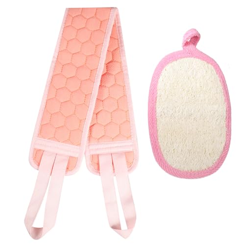 Luffa Schwamm Loofah Duschschwamm Rückenschrubber für Dusche Peeling Schwamm Luffa Body Back Scrubber Körperschwamm Luffaschwamm Luffa Schwamm Körper Rückenschwamm Bürste Rücken für Dusche