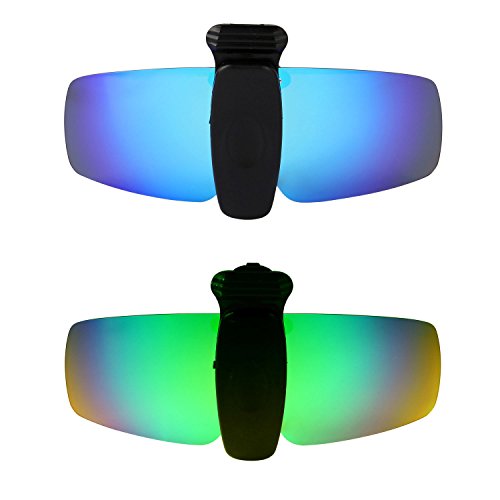 Lunettes de soleil clip polarisé anti-éblouissement pour visière golf