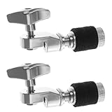 ABOOFAN Lot de 2 Embrayages Métalliques Universels pour Cymbales Hi-Hat Batterie Jazz et ...