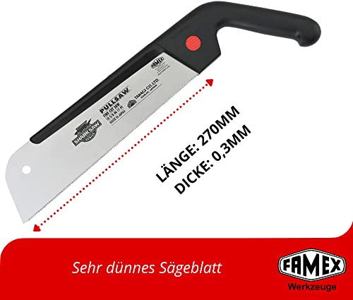 FAMEX 5507 Japansäge Dozuki - Japanische Zugsäge für feine Holzarbeiten - Feinsäge Handsäge Holzsäge - Made in Japan – Bild 3