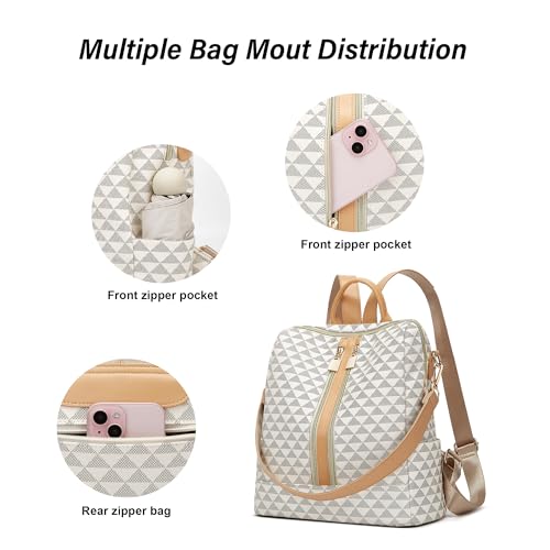 Makes Backpack Purse for Women PU Leather Travel Satchel Handbag Convertible Design Bag with Purse 2 Piece by Makes - Used condition - Image 5