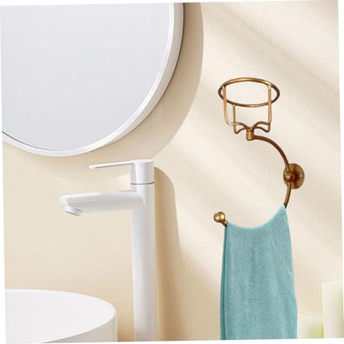 Porte-bougie de mur robuste en fer avec support de serviette - 4