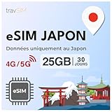 travSIM Japan eSIM | 30 días – 25GB de Datos | Datos de Alta Velocidad 5G/4G | eSIM Japón con Acceso Ilimitado a Google, Facebook, Whatsapp, Instagram y más
