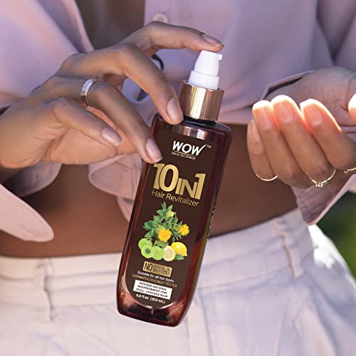 Wow Skin Science 10 In 1 Leave In Conditioner Spray For Dry Damaged Hair - Detangler Spray - Women & Mens Leave In Conditioner For Curly Hair #TOP5