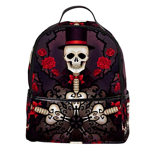 Mochila ligera y cómoda de calavera para proteger tus hombros en la escuela y la universidad