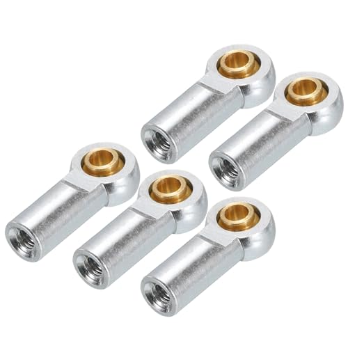 MECCANIXITY M3xL19mm Lever Steering Linkage Tie Rod Ball Head Link Joint End Metal Silver Tone for RC Crawler Car Pack of 5