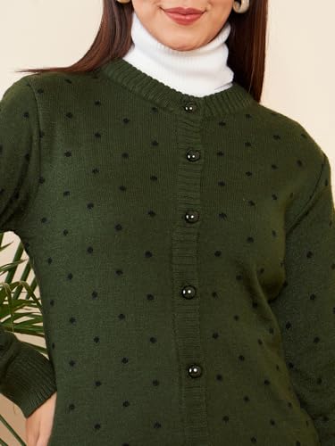 Image of Pivl Womens Winter Season Round Neck Full Sleeves Sweater /Cardigan