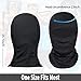 Achiou Balaclava Face Mask UV Protection for Men Women Sun Hood Tactical Lightweight Ski Motorcycle Running Riding Black