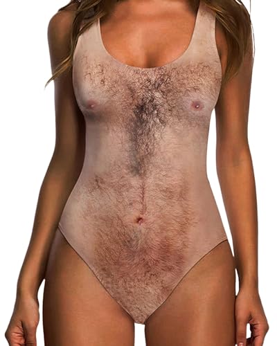 RAISEVERN One Piece Swimsuit Women Novelty 3D Print Bathing Suit Swim Swimwear