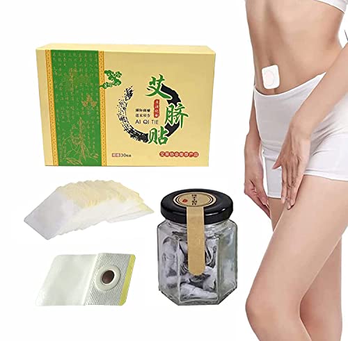 Mugwort Belly Patch,Moxibustion Belly Button Patch for Men and Women (30 pcs/Box)