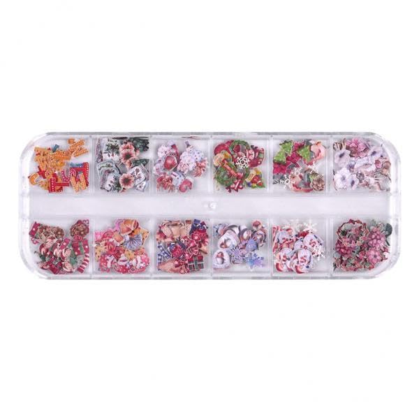 Bnf® 2x3D Nail Art Stickers Snowman Snowflake Pumpkin Skeleton DIY Christmas 02 Health & Beauty Nail Care Manicure & Pedicure Nail Art Accessories-image-3