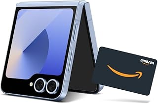 SAMSUNG Galaxy Z Flip 6 AI Cell Phone + $200 Amazon Gift Card Preorder Bundle, 256GB Unlocked Android Smartphone, FlexCam ...