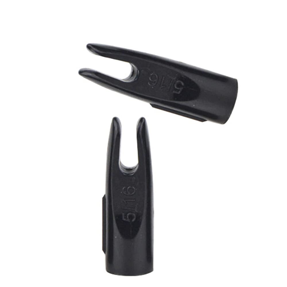 50Pcs Tir à l'arc Flèche Encoches Plastique 5/16" Chasse Plastinock Flèche Encoches Shaft Accessoires d'extrémité