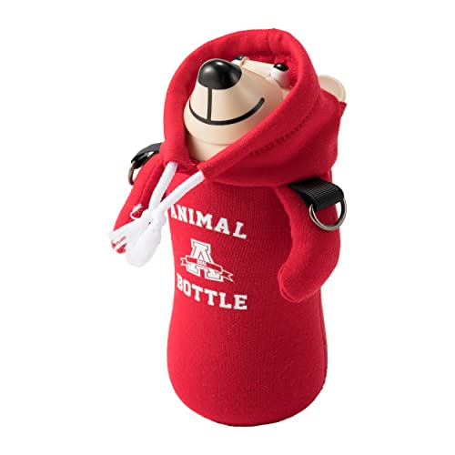THERMO MUG スポーツボトル Animal Bottle ベア 380ml ANIMAL BOTTLE BEAR PARKA リーディングレッド AB20-PK