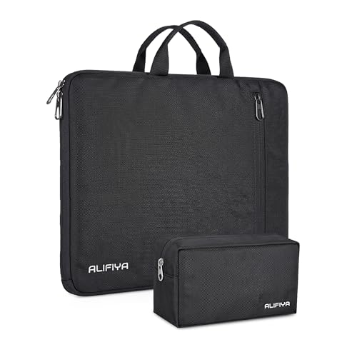 Image of Laptop Sleeve 14 Inch with Charger Pouch & Carry Handle - Water-Resistant Laptop Cover Bag 14 Inch for MacBook, Dell, HP, Lenovo - Laptop Case for Office & Travel