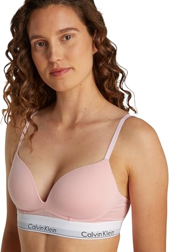 Calvin Klein Damen Push-Up BH Plunge mit Bügel, Rosa (Buff Pink), 85A – Ansicht 3