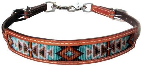 Showman Leather Wither Strap w/Navajo Design Inlay