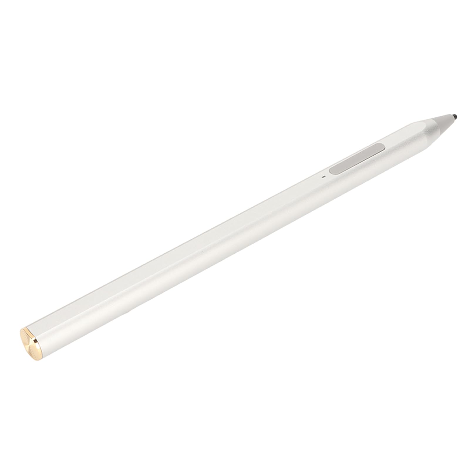 Stylet Actif pour écran Tactile 4096 Crayon Tactile numérique Sensible à la Pression Arrêt Automatique 5 V 200 mA Longue durée de Vie du Pack d'énergie Noir pour Extérieur Pro (Argent)