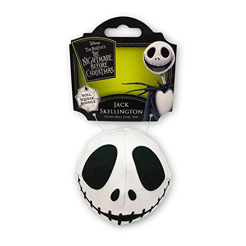 Hyper Pet Disney’s The Nightmare Before Christmas Jack Skellington Dog Ball with Squeaker