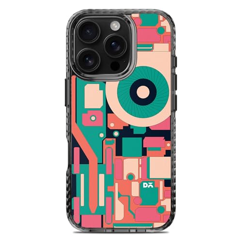 Image of DailyObjects Case for iPhone 16 Pro Compatible with Mag-Safe Wireless Charging, Stride 2.0 Fan-tilator Slim Shockproof Back Cover with Inner Magnetic Ring