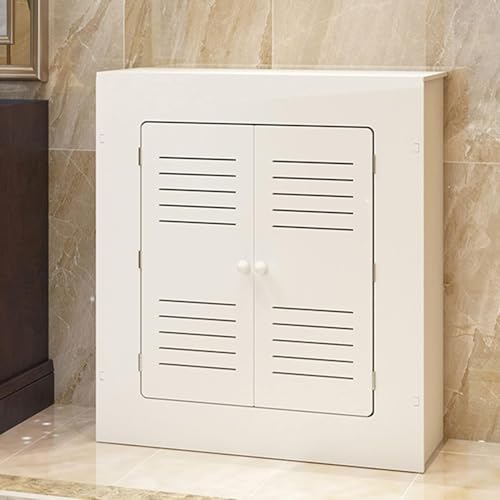 Cache-radiateur avec étagère de rangement supérieure meuble chauffage