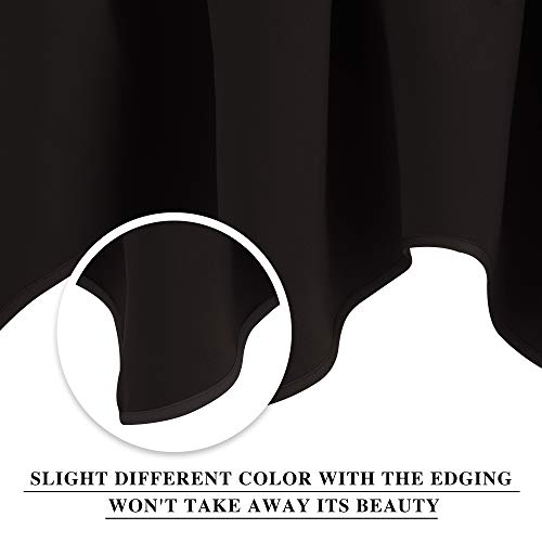 Nicetown Bathroom Window Curtain Valances - 52 Inches Width By 18 Inches Length Rod Pocket Privacy Valance Window Dressing For Kitchen/Bay Window/Nursery/Boys Bedroom (Toffee Brown, Double Pieces) #TOP1