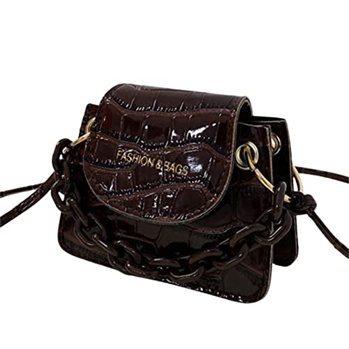 Sac bandoulière pour femme - Solide - Chain PU - Pour téléphone portable - Pour femme - Petit sac à bandoulière - Sac à bandoulière - Petit sac à bandoulière - Pour femme Cover