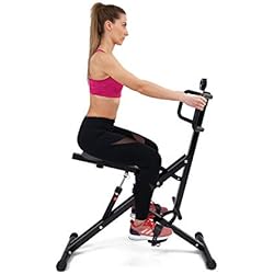 Maquinas Para Tonificar Abdomen Y Gluteos TechFit Máquina de Ejercicios AllCrunch, Bicicleta Doble, Entrenador de Ejercicios de Entrenamiento Corporal Total, Plegable, para Tonificar Piernas, Espalda, Brazos, Glúteos y Abdomen
