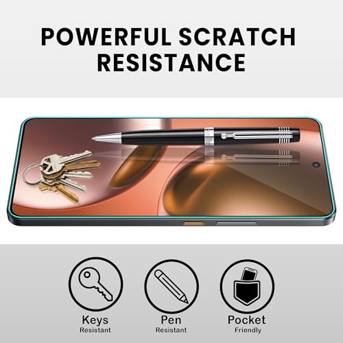 Image of ArmourPro Military Grade Gorilla Tempered Glass Compatible For Realme GT 7T (6.8 Inch) With Easy Installation Kit for Smartphone| Edge To Edge Coverage | Black, Pack of 2