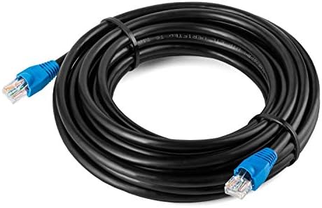 Multi-cable Networking 50m Cat5E outdoor Direct Burial Ethernet Cable with RJ-45 Plug - UTP - CCA - Black - 50 meter