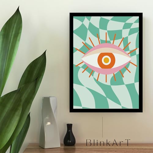 Image of BLINKART Trendy Abstract Wall Art Painting Print Design | Aesthetic Wall Decor Photo Artwork Frame Decoration Hanging For Home Bedroom Living Room Office Wall Decor | T069 | 13x10 Inches