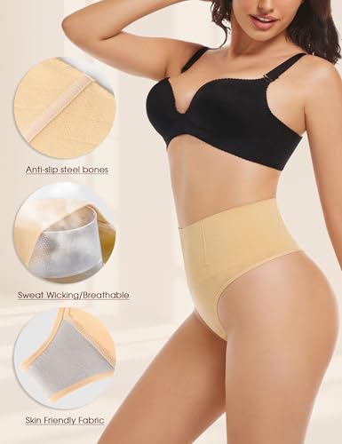 Yeblues Thong Shapewear Tummy Control for Women Seamless Shapewear Underwear Body Shaper Panties for Under Dresses3
