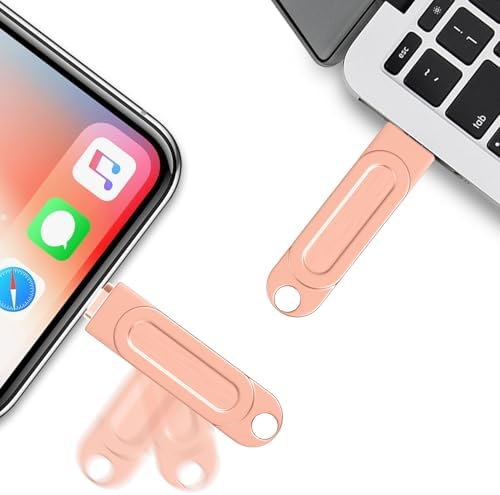휴대폰 플래시 드라이브용 512GB Qainerly 포토 스틱, 사진 및 비디오용 4in1 메모리 스틱, USB 스틱, 외장 저장 공간, 아이폰/아이패드/안드로이드/PC와 호환 — 사진 2