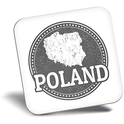 Destination Vinyl Polish Map Fridge Magnet Cover