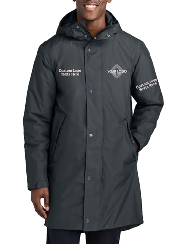 INK STITCH Men Jst55 Custom Embroidery Add Logo Texts Waterproof Insulated Sideline Parka Coat