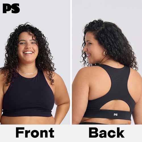 Image of POPSUGAR Sports Bras for Women - Y Back, High Neck, Strappy & Long Line Padded Racerback Bra Workout Yoga Top Racer Back Bra