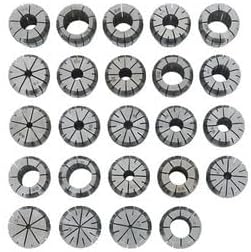 #US 24PCs ER40 Collet Sets Collet Chuck Workholding Collets 3-26 mm For Milling