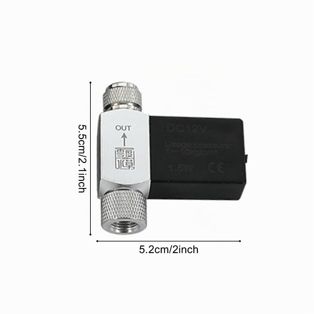 DONGKER Valvola solenoide di CO2 con controller temporizzazione, DC 12 V, testa singola/doppia acquario, regolatore di CO2, valvola temporizzata, per la crescita di piante acquatiche ed erba