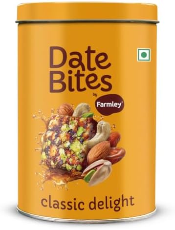 Classic Delight Date Bites Farmley Tin Jar 200 g