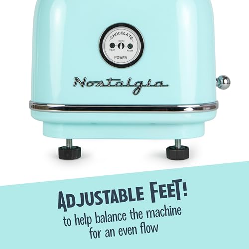 Nostalgia 4 Tier Electric Chocolate Fondue Fountain Machine for Parties - Melts Cheese, Queso, Candy, and Liqueur - Dip Strawberries, Apple Wedges, Vegetables, and More - 32-Ounce - Aqua - Image 7