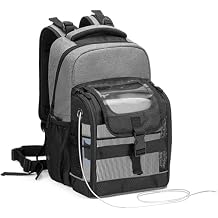 Trunab Portable Oxygen Concentrator Carrying Backpack, POC Bag with Transparent Cover & Multiful Pockets Compatible with Inogen one, Caire FreeStyle Comfort, Oxygo, Philips SimplyGo Mini